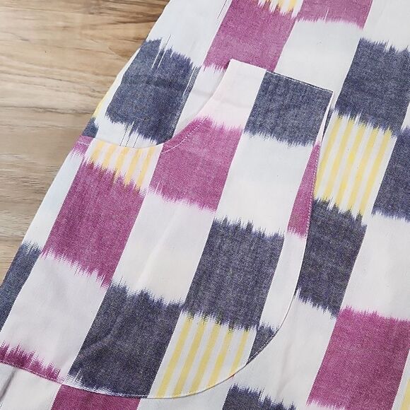 EUC Cotton Checkeredboard Passion Lilie Wrap Dress - Picture 5 of 8